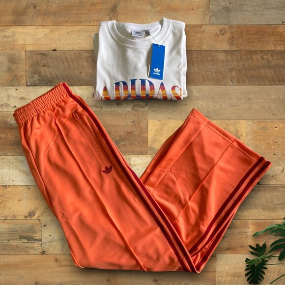 🤩NWT adidas originals track pants womens size M and L full length pull on style - Picture 4 of 5
